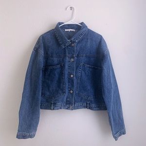 Denim Jacket with open back